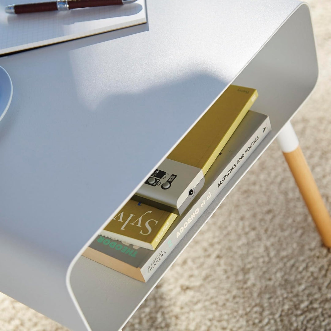 Low side table - Plain - white Weiss, Weiss