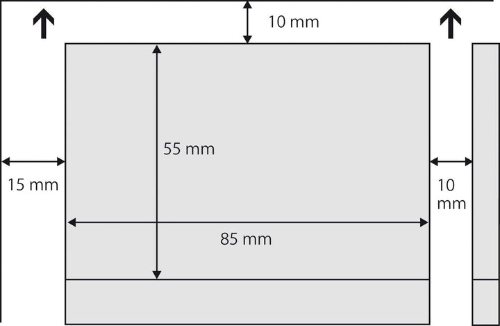 SIGEL LP801 bedruckbare Visitenkarten 3C, 400 Stück (40 Blatt), hochweiss, glatter Schnitt rundum, 2
