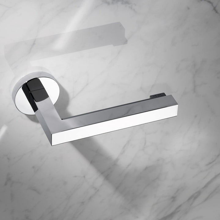 KEUCO Papier-Halter für Toiletten aus Metall, Hochglanz-verchromt, WC-Rollenhalter mit Rollenbremse