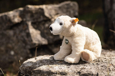 Steiff 062575 Teddies for Tomorrow Siro Eisbär 30cm, Creme sitzend
