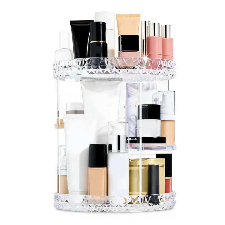 360° Drehbar Make Up Organizer Drehbar, Einstellbar Schminktisch Organizer, Platz Sparen, Geeignet F