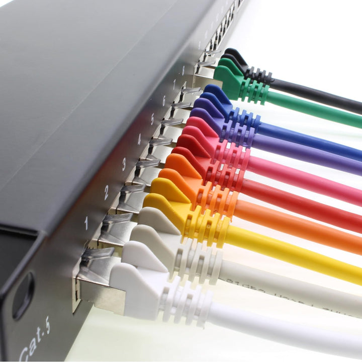 1aTTack CAT5 FTP Foliengeschirmt Netzwerkkabel mit 2x RJ45 Stecker Set (10 Stück) 10m grau, grau