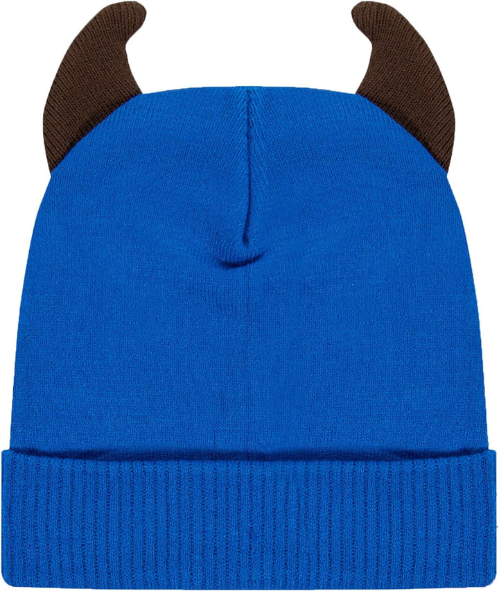 Paw Patrol Chase Jungen Kinder Winter-Set Beanie Winter-Mütze mit Ohren + Schal
