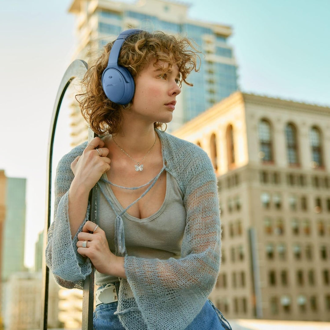 Bose QuietComfort Kabellose Kopfhörer mit Mikrofon und Noise-Cancelling, Bluetooth Over-Ear-Kopfhöre