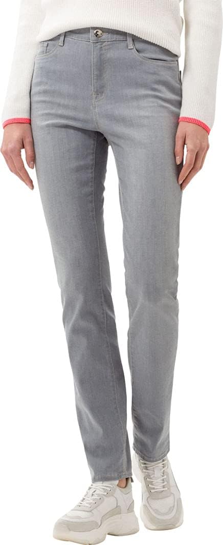 BRAX Damen Style Mary Blue Planet: Nachhaltige Five-Pocket Jeans 26W / 32L Light Grey, 26W / 32L Lig