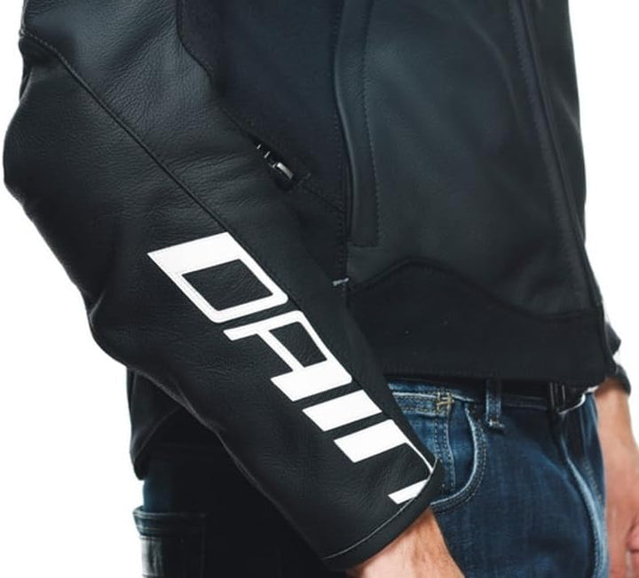 Dainese Kombijacke Lederkombi Motorradjacke m. Protektoren Sportiva Lederkombijacke schwarz 52, Herr