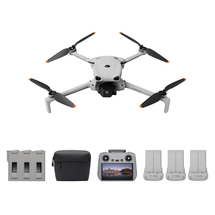 DJI Lito X1 Fly More Combo mit DJI RC 2, 4K Kameradrohne für Einsteiger, Hinderniserkennung, ActiveT