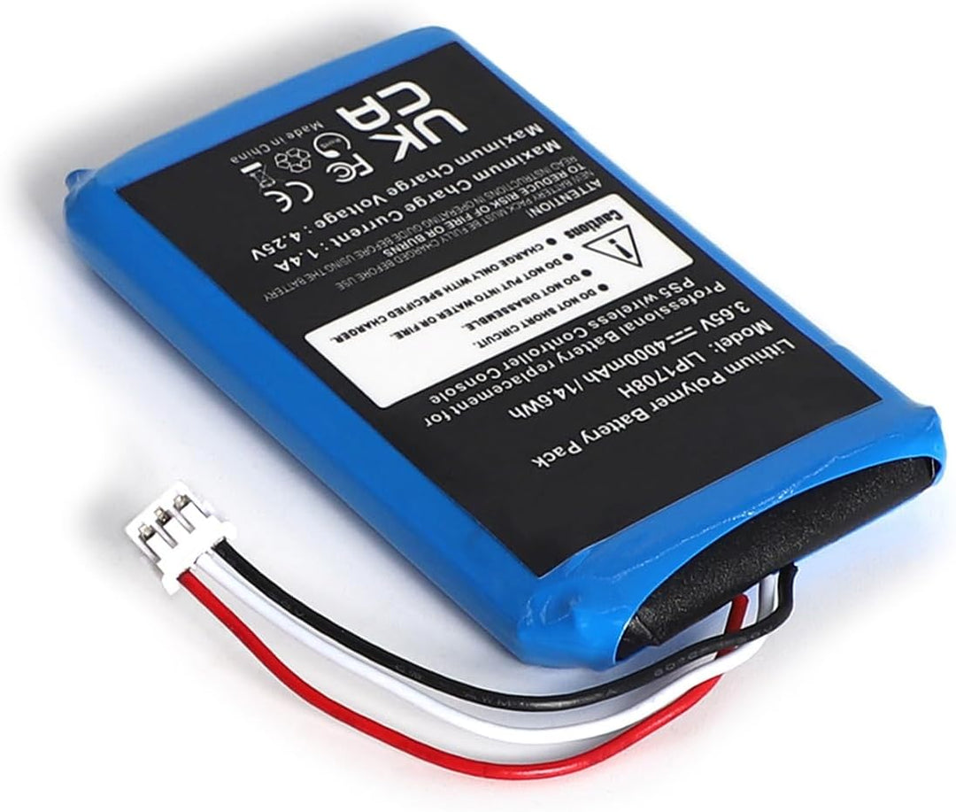 SHAWOROCE 4000mAh 3,65V Akku Kompatibel mit Sony PS5 Playstation 5 DualSense Wireless Controller Wie