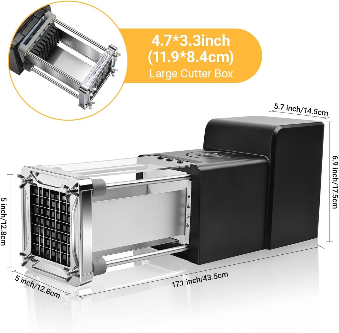 Sopito Elektrischer Pommes Frites Schneider, Professioneller Edelstahl Elektrischer Kartoffelschneid