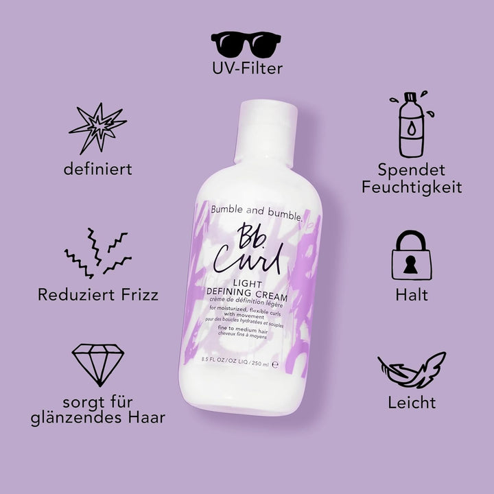 Bumble and Bumble Curl Light Defining Creme, 250 ml Unparfümiert 250.00 ml (1er Pack), Unparfümiert
