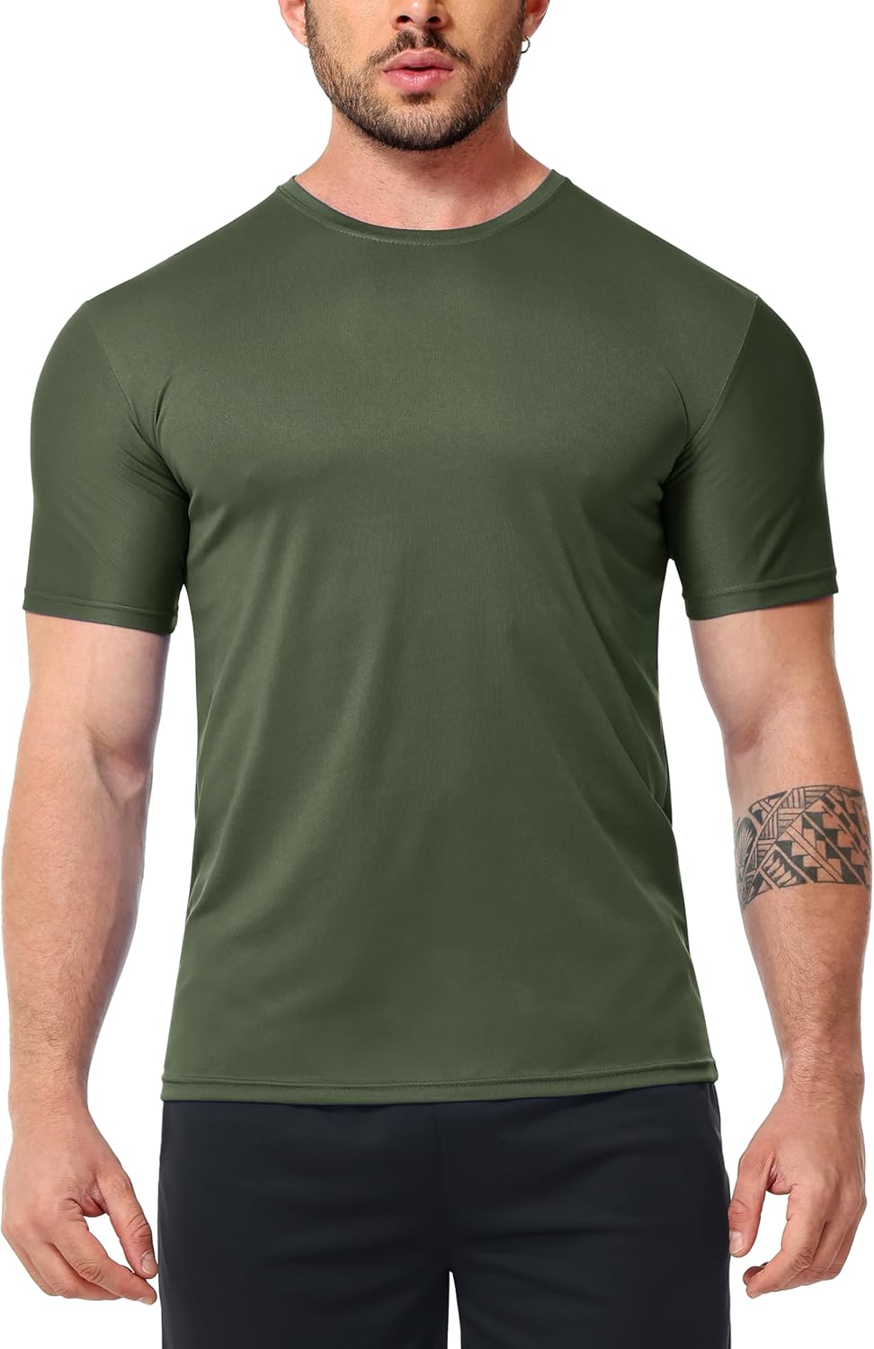 Funktionsshirt Herren Sport T Shirt Kurzarm 3er Pack Atmungsaktiv Männer Tshirt Sportkleidung Workou