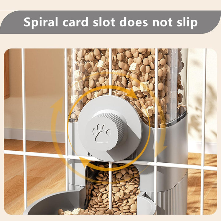 All-in-One Gravity Pet Feeder, Katzenfutter und Wasserspender Set 2 in 1, Hanging Automatic Food Wat