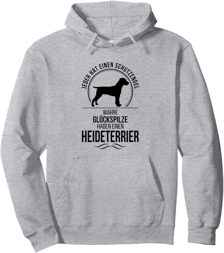 Heideterrier Schutzengel Hund Jagdunde Hundespruch Pullover Hoodie