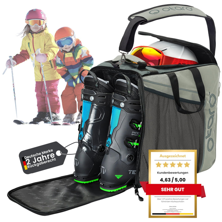 Otaro Skischuhtasche mit Helmfach (über 35.000 zufriedene Kunden) Premium Skitasche für Skischuhe |