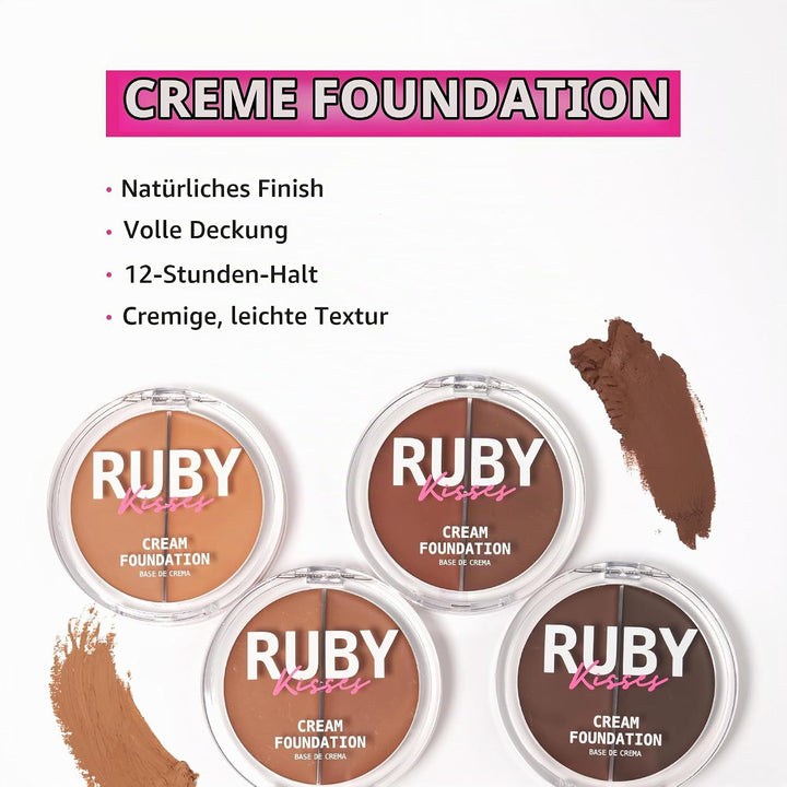 3D FACE CREATOR (RDF16) - Ruby Kisses HD 2 Color Foundation + Concealer by Ruby Kisses