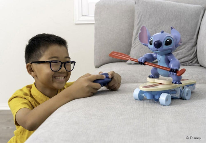 Jada Disney Stitch Surfer – Charakter dreht Sich um 360 ° – aufsteht von alleine – offiziell lizenzi