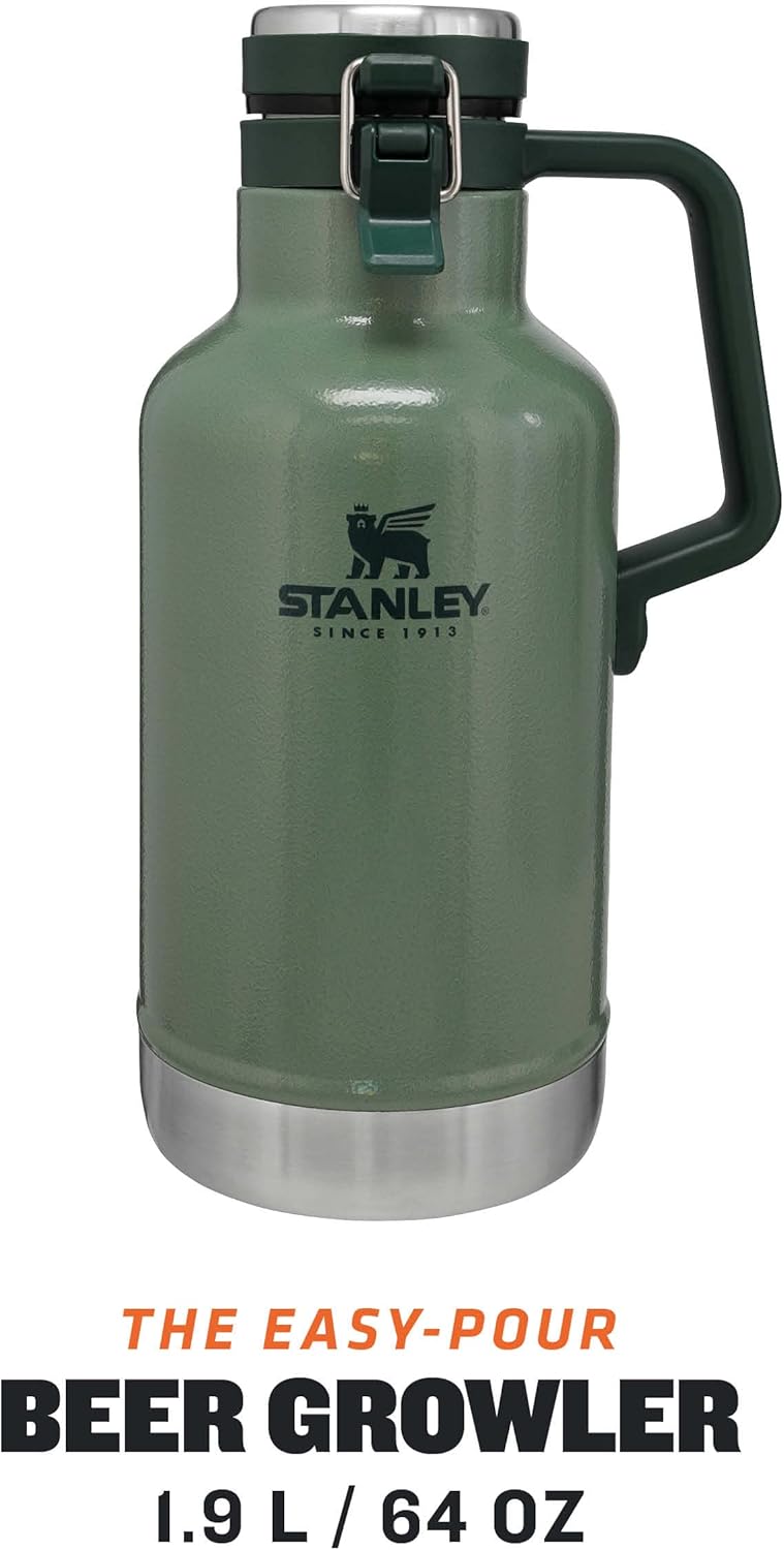 Stanley 1913 Classic Easy-Pour Growler Thermoskanne 1.9 Liter - Hält Bier 24 Stunden Kalt & Frisch -