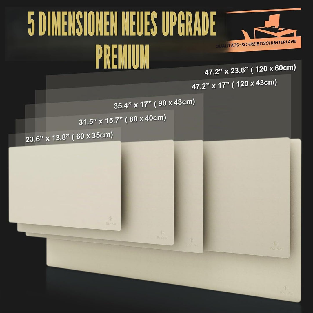 K KNODEL Tischunterlage, Schreibtischunterlage, PVC Tischunterlage, Laptop Tischunterlage, wasserdic