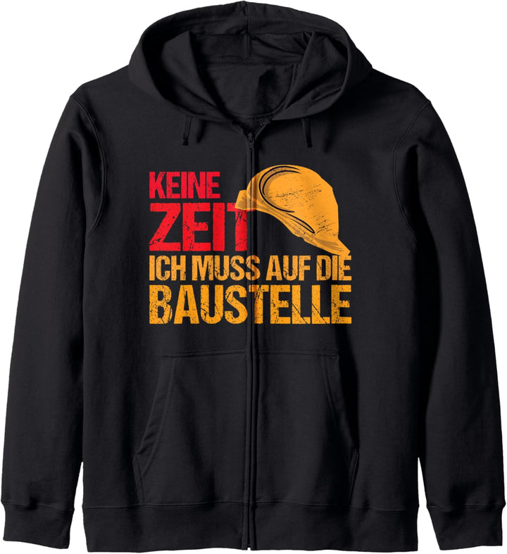 Bauaufsicht Bauleiter Bauherr Bauhelm Bauarbeiter Geschenk Kapuzenjacke