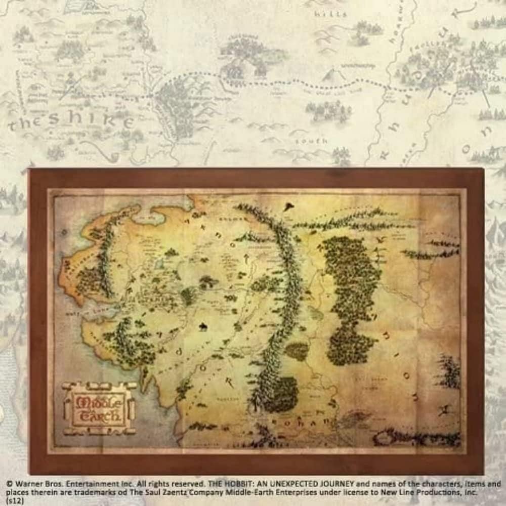 The Noble Collection Mittelerde Karte 40X30Cm