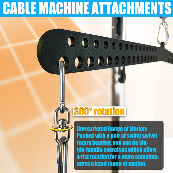 KORIKAHM Multi-Grip LAT Pull Down Bar für Home Gym Fitness, Spreizplatte LAT Pulldown Aufsätze für P