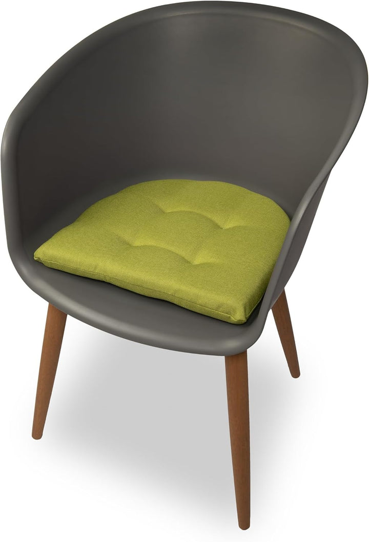 sunnypillow 4er Set Stuhlkissen 40x40 cm - Sitzkissen Stuhl 5cm dick - Sitzpolster für Stühle, Bänke