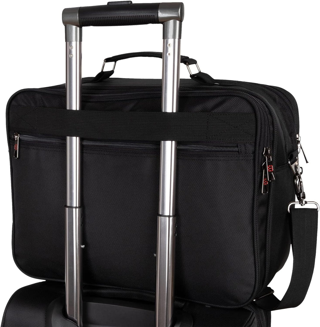 EAAKIE Arbeitstasche Umhängetasche Flugbegleiter Tasche Herrentasche Schwarz XXL