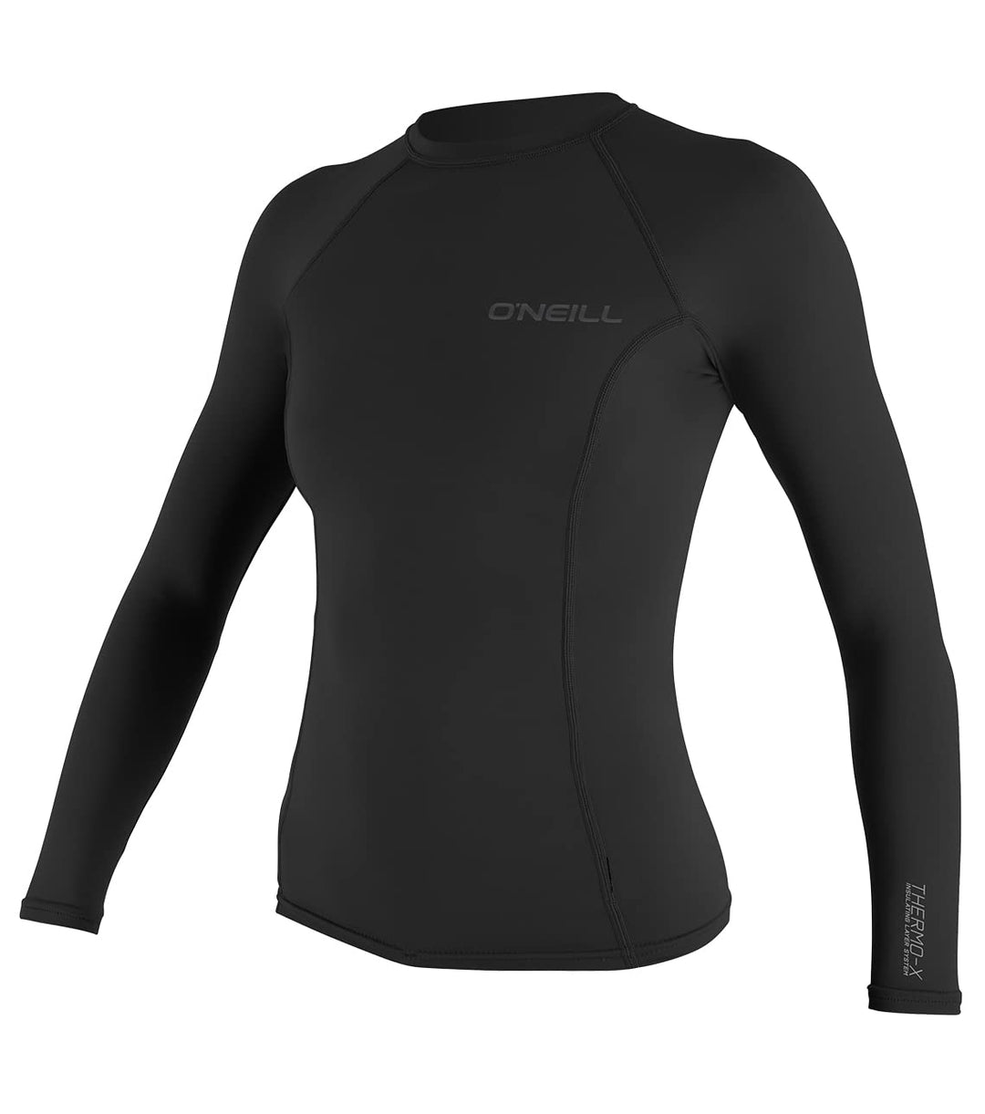 O';Neill Womens Thermo-X Langarmshirt Schwarz - UPF 50+ UV-Schutz - UV-Sonnenschutz und SPF-Eigensch