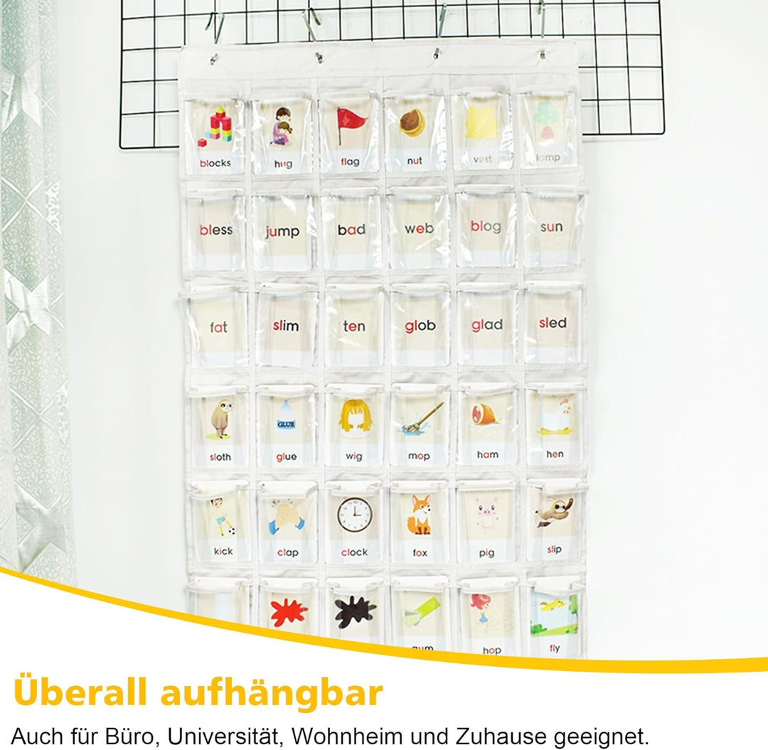 36 Klare Taschen Aufbewahrungstasche Für Klassenzimmer, Handy Organizer Klassenzimmer, Handygarage S