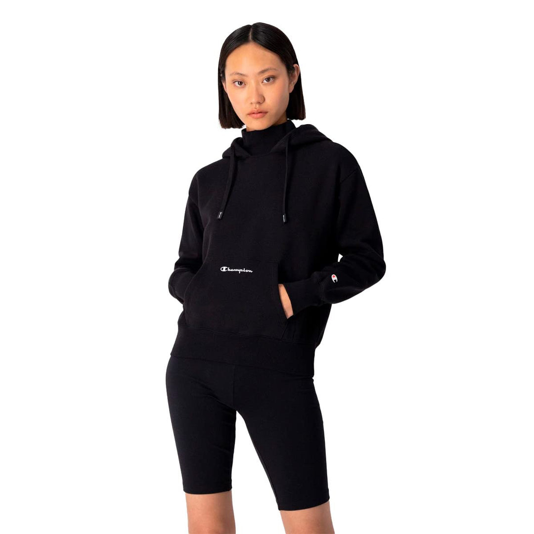 Champion Damen American Classics Boxy Kapuzenpullover XS Schwarz, XS Schwarz