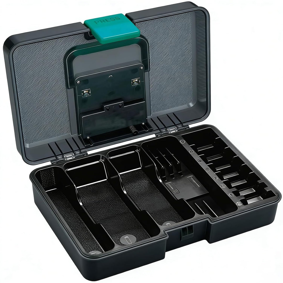 VGR 840 Profi Haarschneidemaschine Set Reinigungsbox Mit Timer-Reinigung | Hochwertige Aufbewahrungs