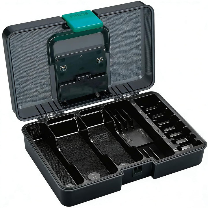 VGR 840 Profi Haarschneidemaschine Set Reinigungsbox Mit Timer-Reinigung | Hochwertige Aufbewahrungs
