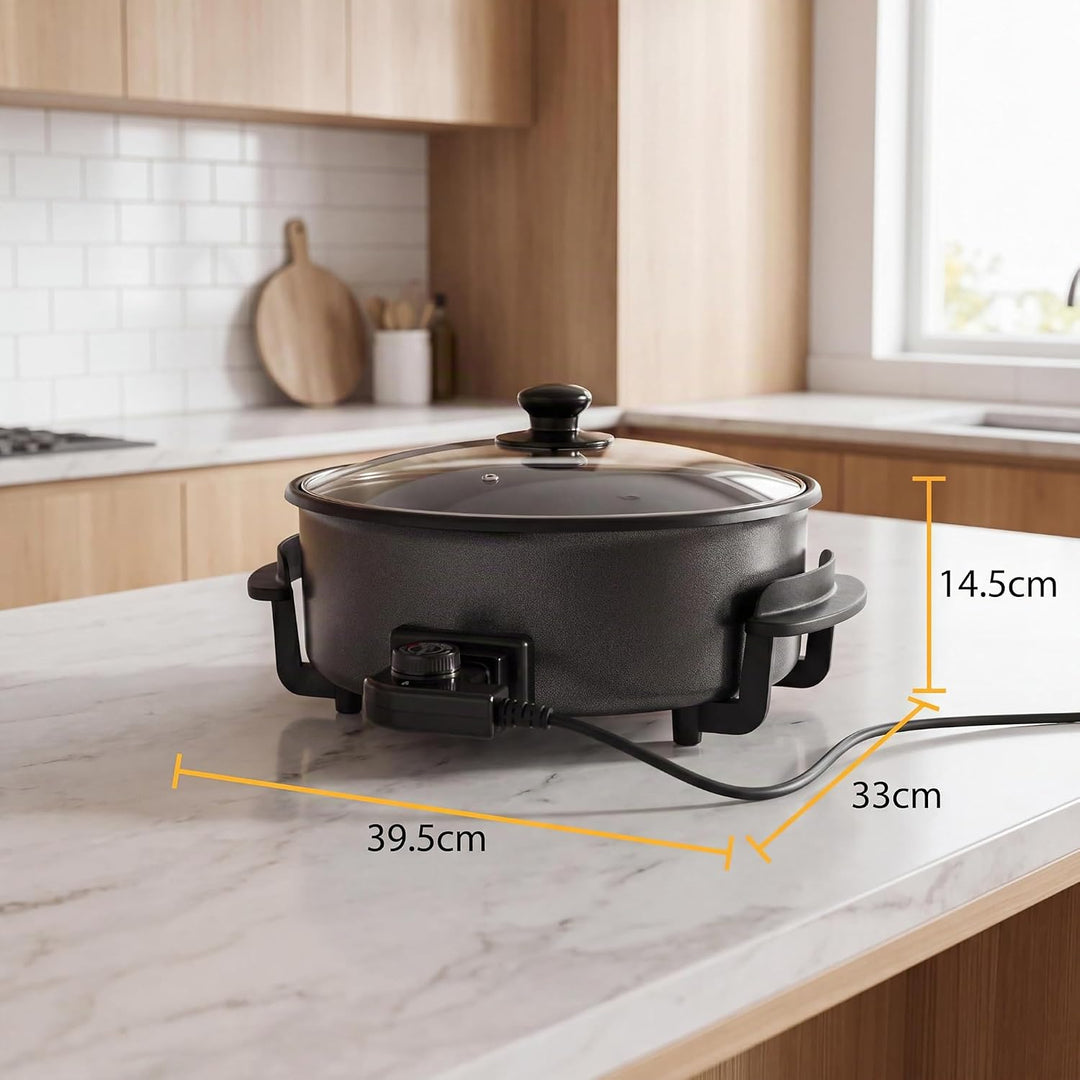 Tristar PZ-9135 Grillpfanne und Multifunktions-Pfanne, 1500 Watt Leistung, 30 cm ø,