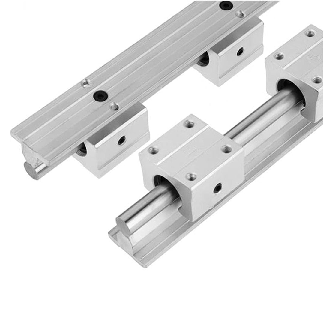CNCYEAH 2Pcs SBR20 Linearführung 200mm mit Griffe, 2Pcs Gleitschiene Welle mit+4Pcs SBR20UU Linearwa