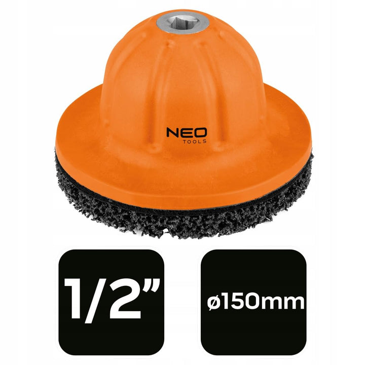 NEO TOOLS Radnabenschleifer I Radnaben Reiniger I ½“-Antrieb | für Pkw und Lieferwagen | Klettversch