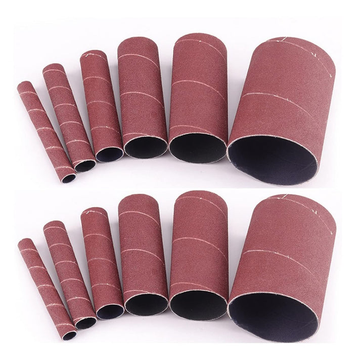 ZYWUOY 12 Stück Spindelschleiferhülsen, 11,4 cm Schleiftrommelhülsen-Set Schleifpapier Trommel Polie