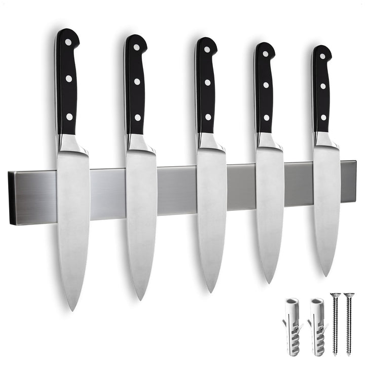 COM-FOUR® Messer Magnetleiste zur Wandmontage - Messerleiste magnetisch - Messerhalter für die Küche