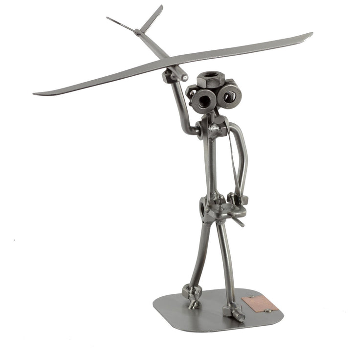Steelman24 I Schraubenmännchen Modellbauer Mit Flugzeug I Made in Germany I Handarbeit I Geschenkide