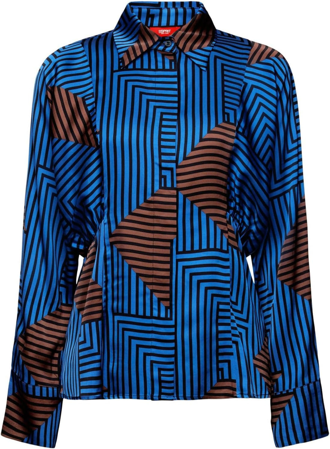 ESPRIT Damen Bluse XXS 411/Bright Blue 2, XXS 411/Bright Blue 2