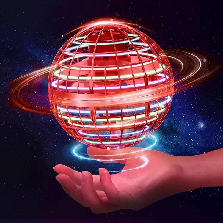 Hover Fliegender Ball,Magic Spinner Ball RGB Licht Flying Ball, Hover Ball Mini Drohne Für Kinder Fl