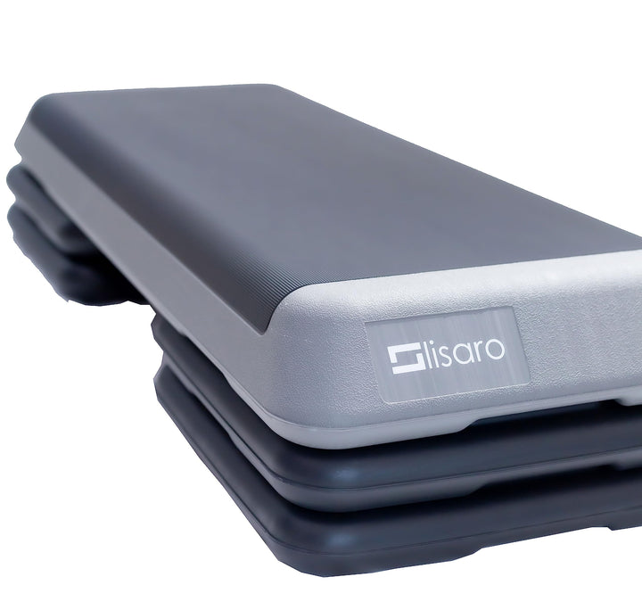 Lisaro Aerobic Stepper XXL, Fitness Stepper, rutschfeste Heimfitness-Trainingsgeräte. höhenverstellb