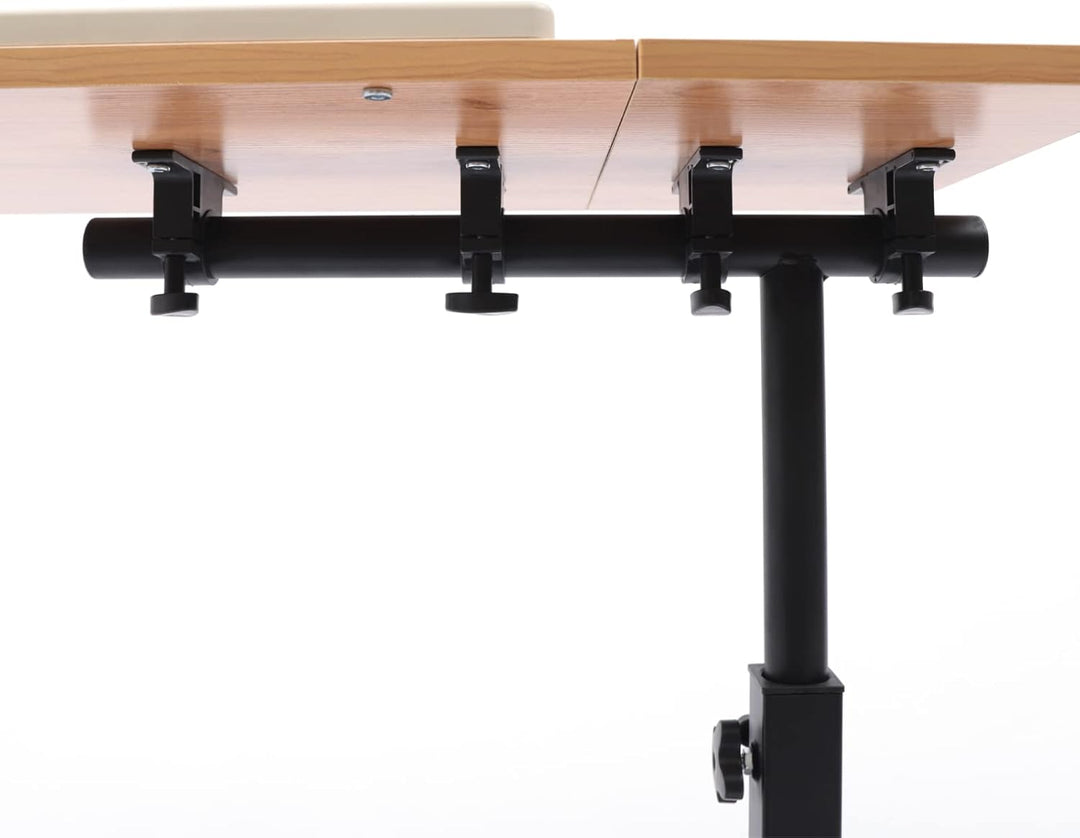 biusgiyeny Laptoptisch Höhenverstellbar Mobiler Betttisch auf Rollen Sofatisch Pflege Beistelltisch