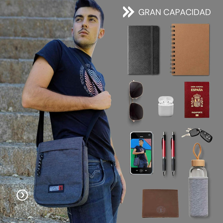 Coronel Tapiocca Herren Coronel Tapiocca Herren Urban Umh ngetasche Casual Flap Shoulder Bag Herren