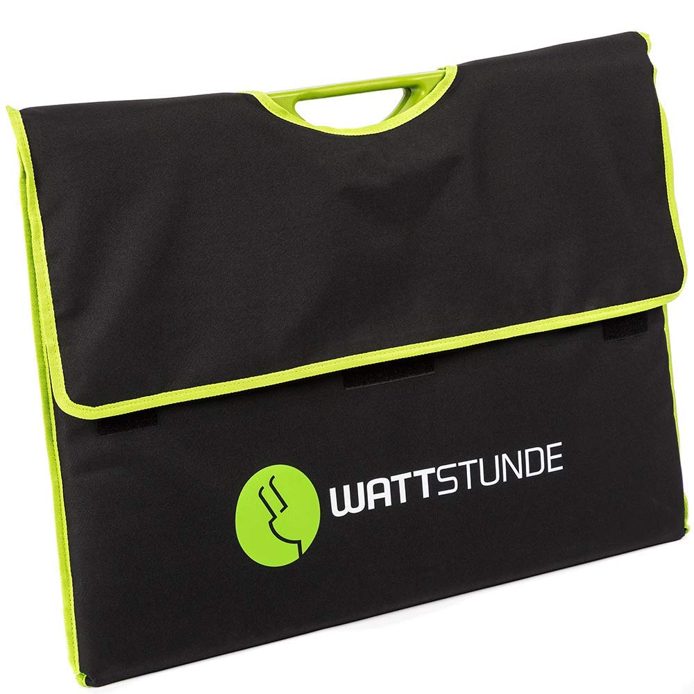 WATTSTUNDE SolarBuddy 100W Solarkoffer - Hardcover Solartasche WS100SB - faltbares Solarmodul direkt