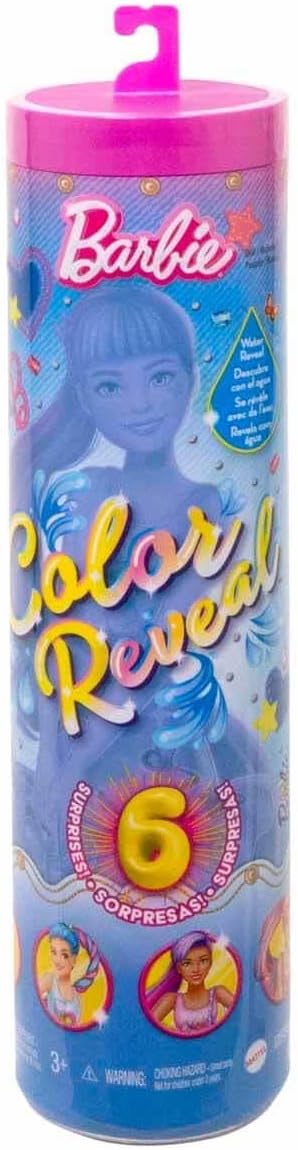 Barbie Color Reveal Totally Denim Puppensortiment - 6 Überraschungen inklusive Puppe, inspiriert von