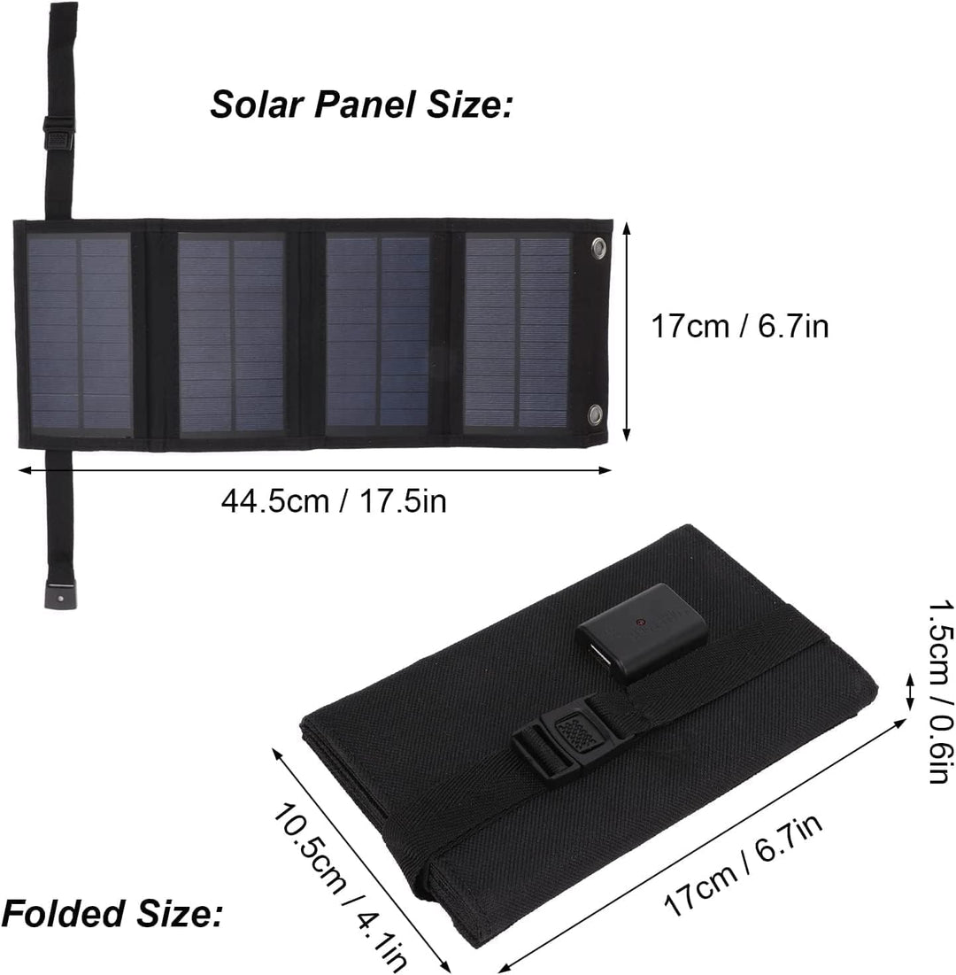 20W Tragbares Solar-Ladegerät mit Solarpanelen, USB-A Ausgang, IP67 wasserdicht, für Wohnwagen, Ruck