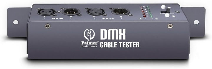 Palmer MCT DMX - Kabeltester für 3-Pol / 5-Pol DMX- und XLR-Kabel, grau Grey 1U, Grey 1U