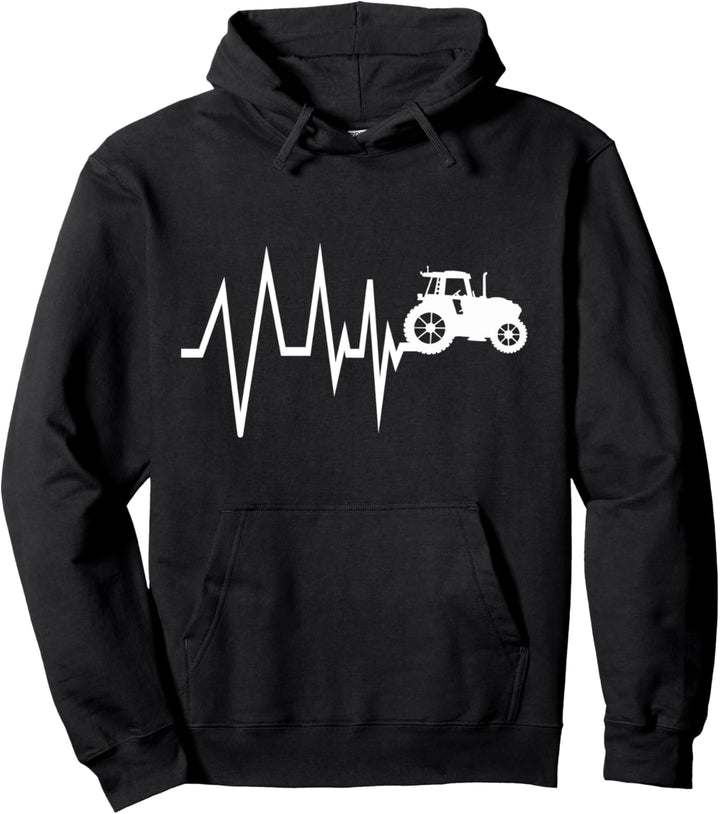 Traktor Landwirt Landwirtschaft Herzschlag Trecker Geschenk Pullover Hoodie