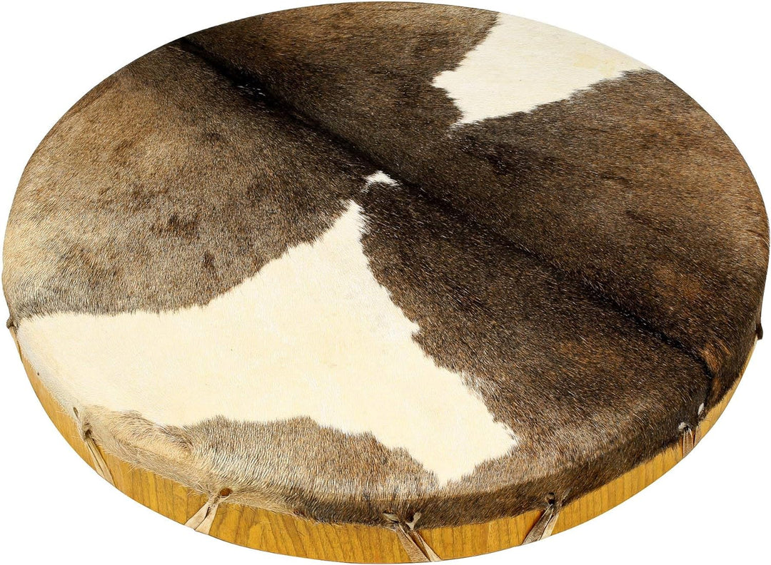 Shamandrum Ø 45 cm Rahmentrommel Rund Ziegenhaut Behaart im mysevendo Set Shaman Drum Goat Skin inkl