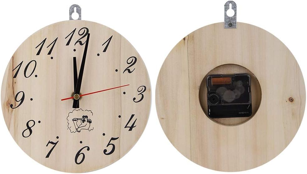 Fdit 8in Sauna Clock Decorative Timer Clock Wanduhr für Sauna Zubehör Sauna Room Home Decor MEHRWEG